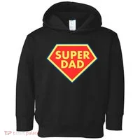 Super Dad Hero Gift Toddler Hoodie thumb 0