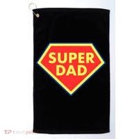 Super Dad Hero Gift Golf Towel thumb 0