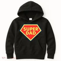 Super Dad Hero Gift Kids Hoodie thumb 0