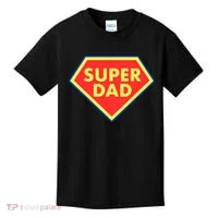 Super Dad Hero Gift Kids T-Shirt thumb 0