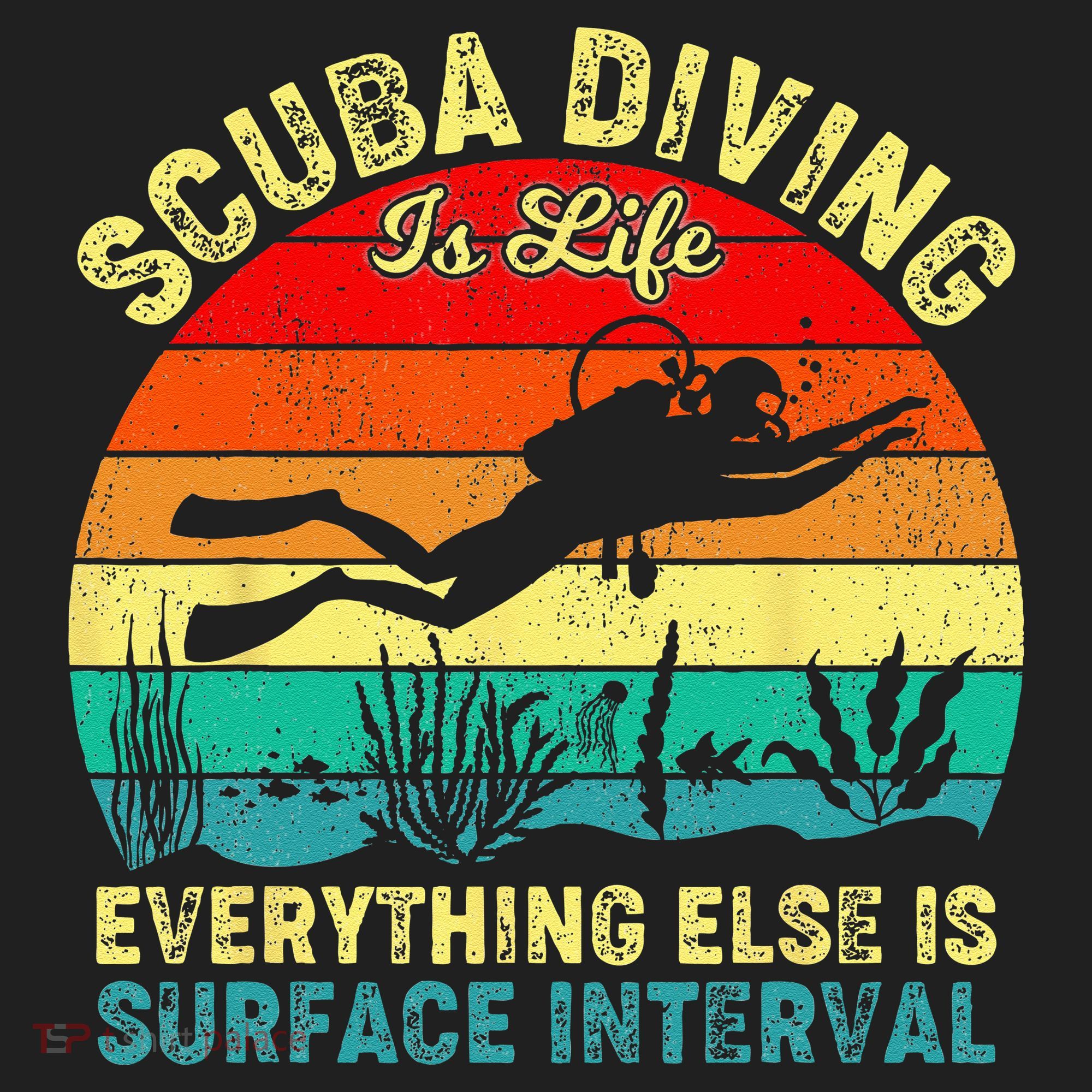 Scuba Diving Is Life Everything Else Surface Interval Diving Beanie