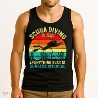 Scuba Diving Is Life Everything Else Surface Interval Diving Tank Top thumb 3