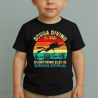 Scuba Diving Is Life Everything Else Surface Interval Diving Toddler T-Shirt thumb 2
