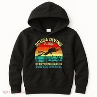 Scuba Diving Is Life Everything Else Surface Interval Diving Kids Hoodie thumb 0