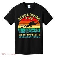 Scuba Diving Is Life Everything Else Surface Interval Diving Kids T-Shirt thumb 0