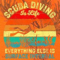 Scuba Diving Is Life Everything Else Surface Interval Diving Kati Licensed 12" Camo Cuffed Beanie thumb 2