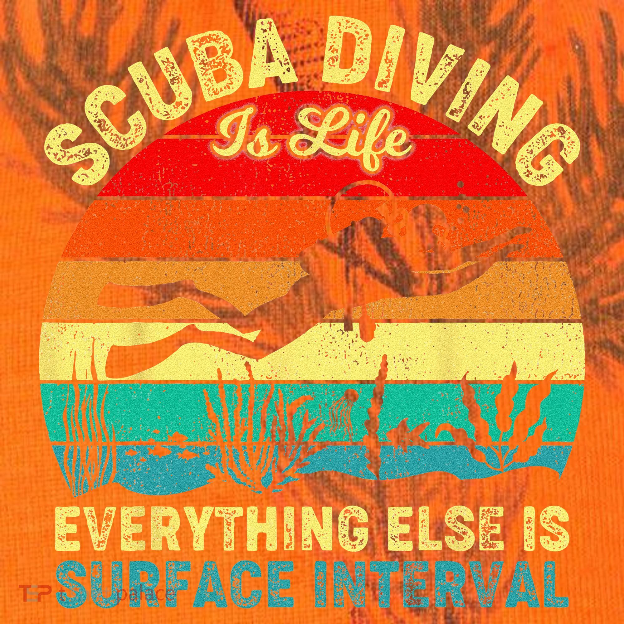 Scuba Diving Is Life Everything Else Surface Interval Diving Kati Licensed 12" Camo Cuffed Beanie