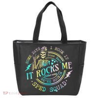 Some Days I Rock It Somedays It Rocks Me Special Sped Squad Tote Bag thumb 0