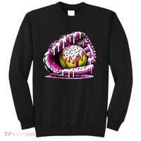 Softball Drip Ice Cream Sprinkles Softball Glove  Sweatshirt thumb 0
