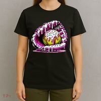 Softball Drip Ice Cream Sprinkles Softball Glove  T-Shirt thumb 4