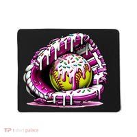 Softball Drip Ice Cream Sprinkles Softball Glove  Mousepad thumb 0