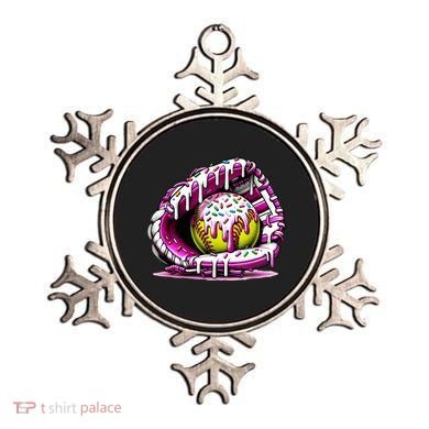 Softball Drip Ice Cream Sprinkles Softball Glove  Ornament