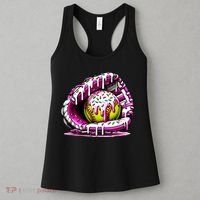 Softball Drip Ice Cream Sprinkles Softball Glove  Women's Tank Top thumb 3