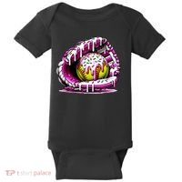 Softball Drip Ice Cream Sprinkles Softball Glove  Baby Bodysuit thumb 0