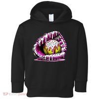 Softball Drip Ice Cream Sprinkles Softball Glove  Toddler Hoodie thumb 0