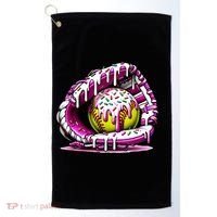 Softball Drip Ice Cream Sprinkles Softball Glove  Golf Towel thumb 0