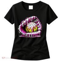 Softball Drip Ice Cream Sprinkles Softball Glove  Women's T-Shirt thumb 0