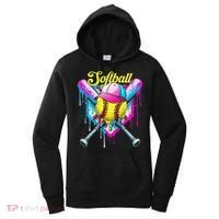 Softball Drip Ice Cream Coquette Bow Softball For Women's Hoodie thumb 0