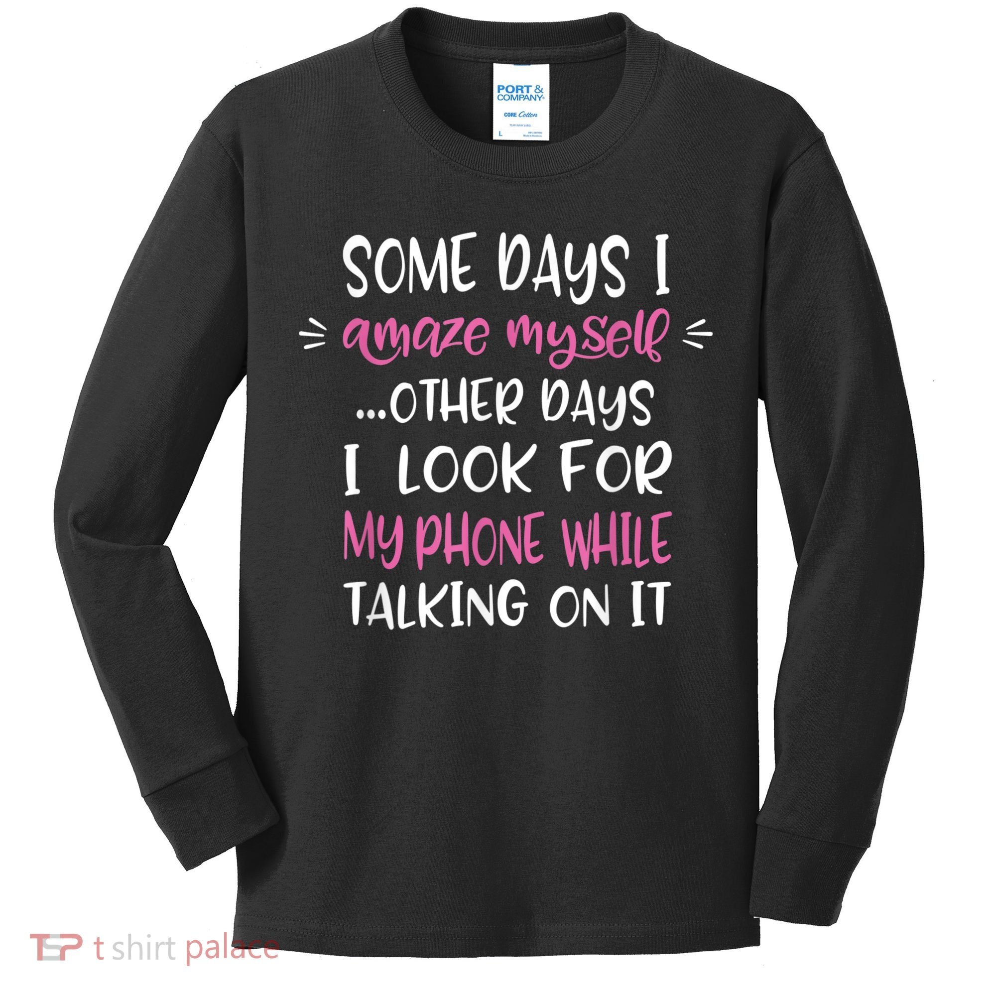 Some Days I Amaze Myself Humor Meme Funny Quote Meme Kids Long Sleeve Shirt