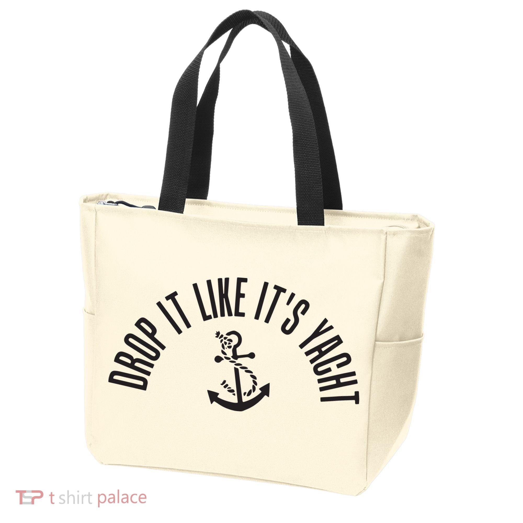 Sailing Drop It Like It's Yacht Tees Funny Sailor Tote Bag