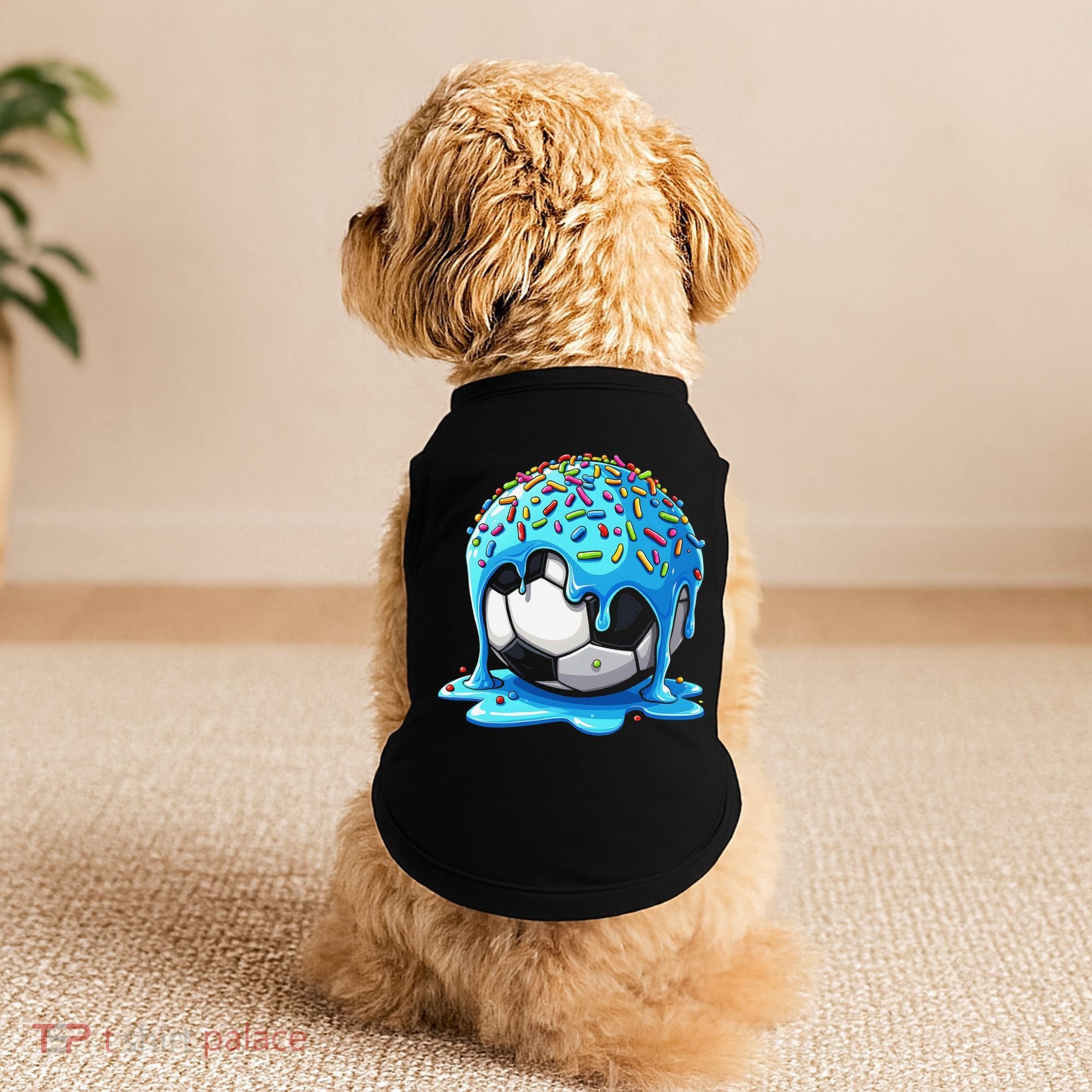 Soccer Drip Ice Cream Drip With Sprinkles Summer Doggie Tank