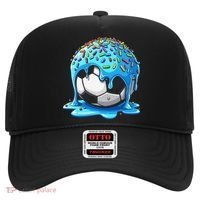 Soccer Drip Ice Cream Drip With Sprinkles Summer Hat thumb 0