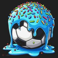 Soccer Drip Ice Cream Drip With Sprinkles Summer Hat thumb 2