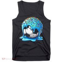 Soccer Drip Ice Cream Drip With Sprinkles Summer Tank Top thumb 0
