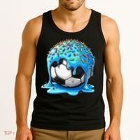 Soccer Drip Ice Cream Drip With Sprinkles Summer Tank Top thumb 3