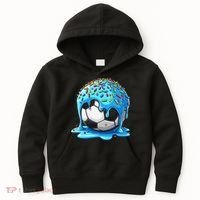 Soccer Drip Ice Cream Drip With Sprinkles Summer Kids Hoodie thumb 0