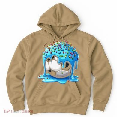 Soccer Drip Ice Cream Drip With Sprinkles Summer Hoodie