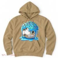 Soccer Drip Ice Cream Drip With Sprinkles Summer Hoodie thumb 0