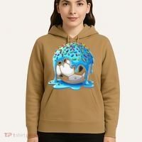 Soccer Drip Ice Cream Drip With Sprinkles Summer Hoodie thumb 5