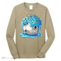 Soccer Drip Ice Cream Drip With Sprinkles Summer Long Sleeve Shirt thumb 0