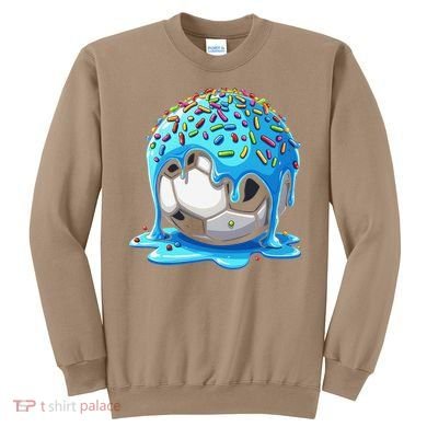 Soccer Drip Ice Cream Drip With Sprinkles Summer Sweatshirt