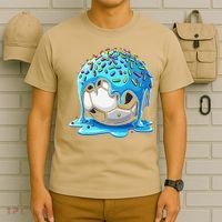 Soccer Drip Ice Cream Drip With Sprinkles Summer T-Shirt thumb 6