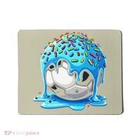 Soccer Drip Ice Cream Drip With Sprinkles Summer Mousepad thumb 0
