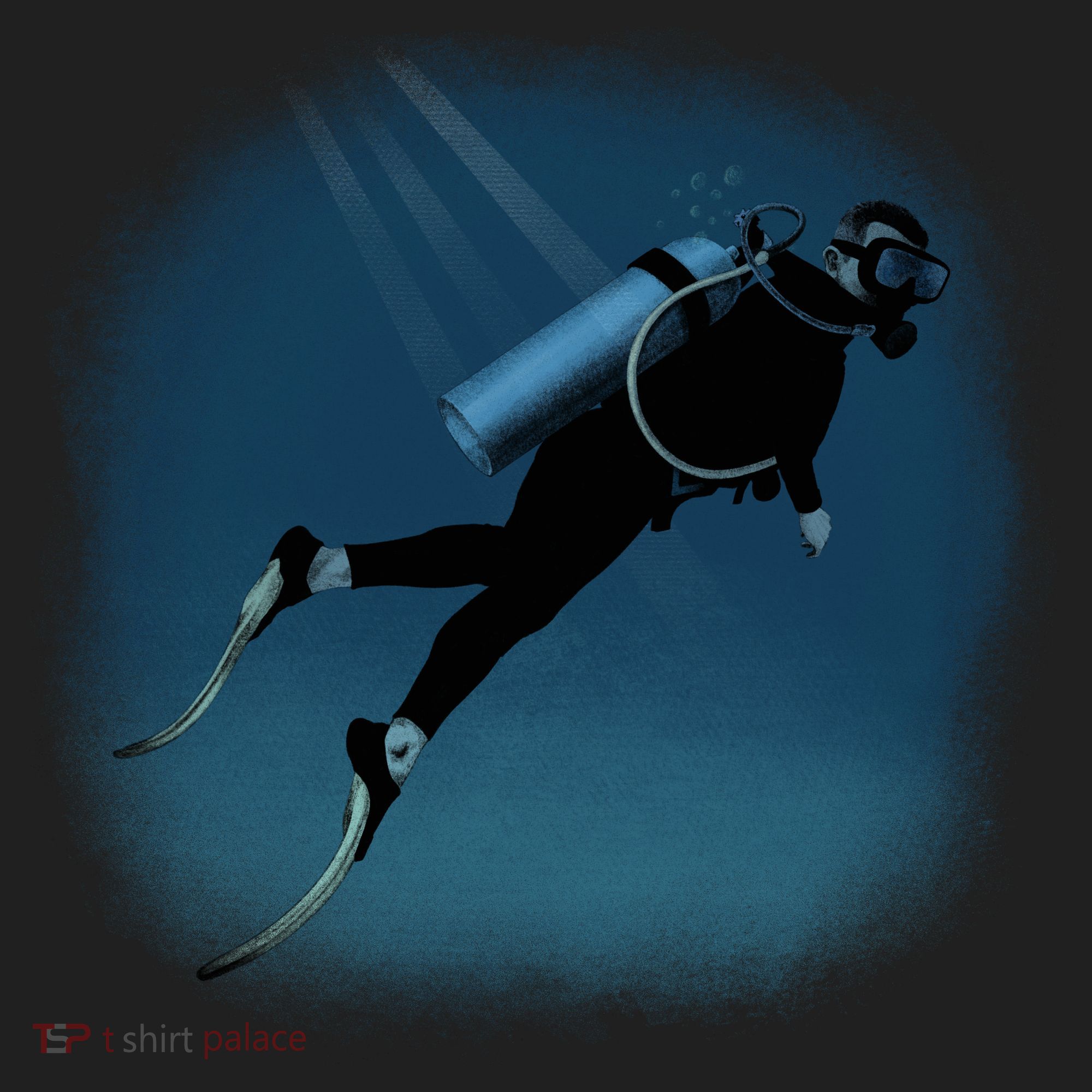 Scuba Diving Illustration Women's Sweatshirt