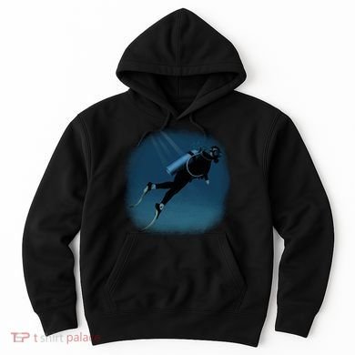 Scuba Diving Illustration Hoodie