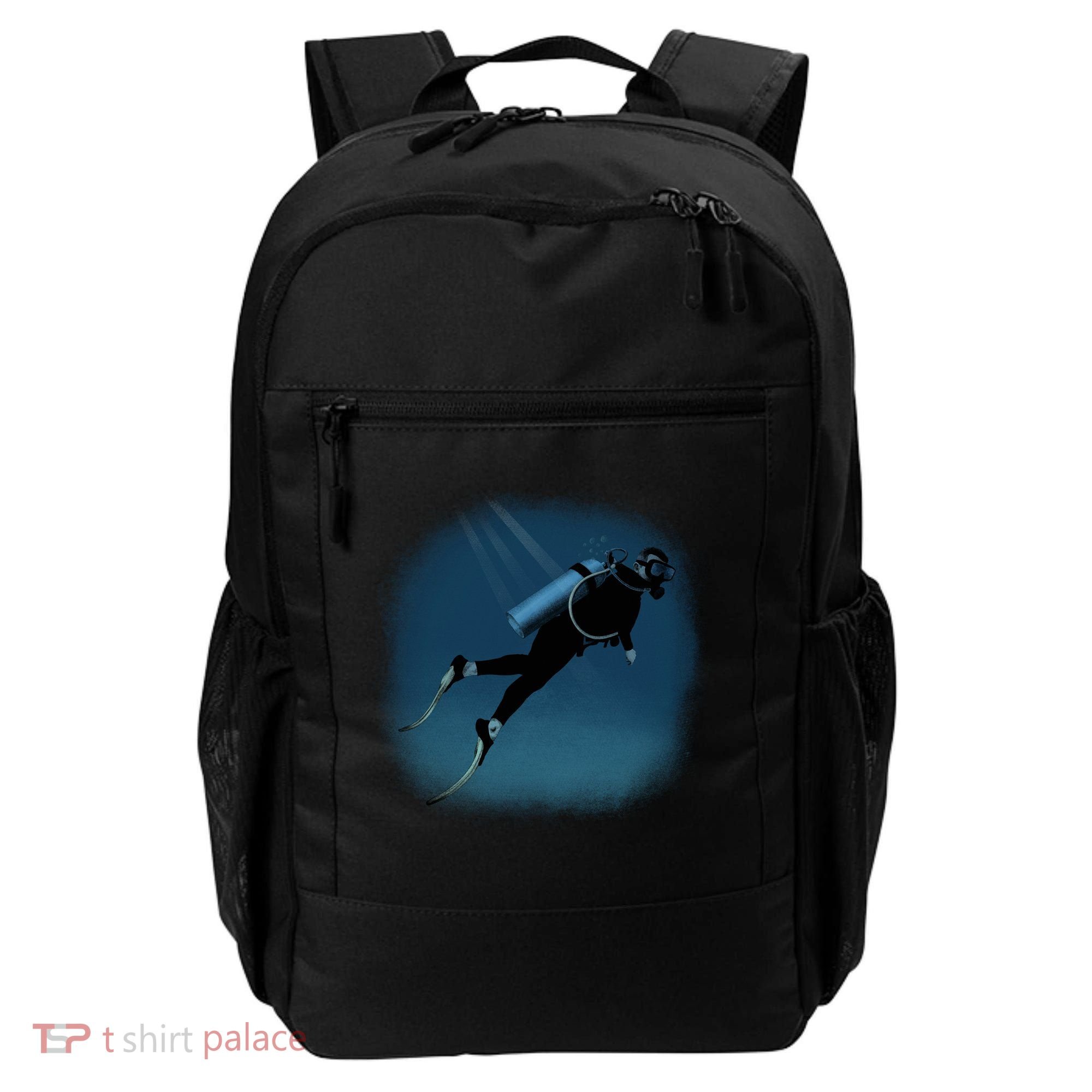 Scuba Diving Illustration Backpack