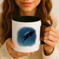 Scuba Diving Illustration Coffee Mug thumb 3