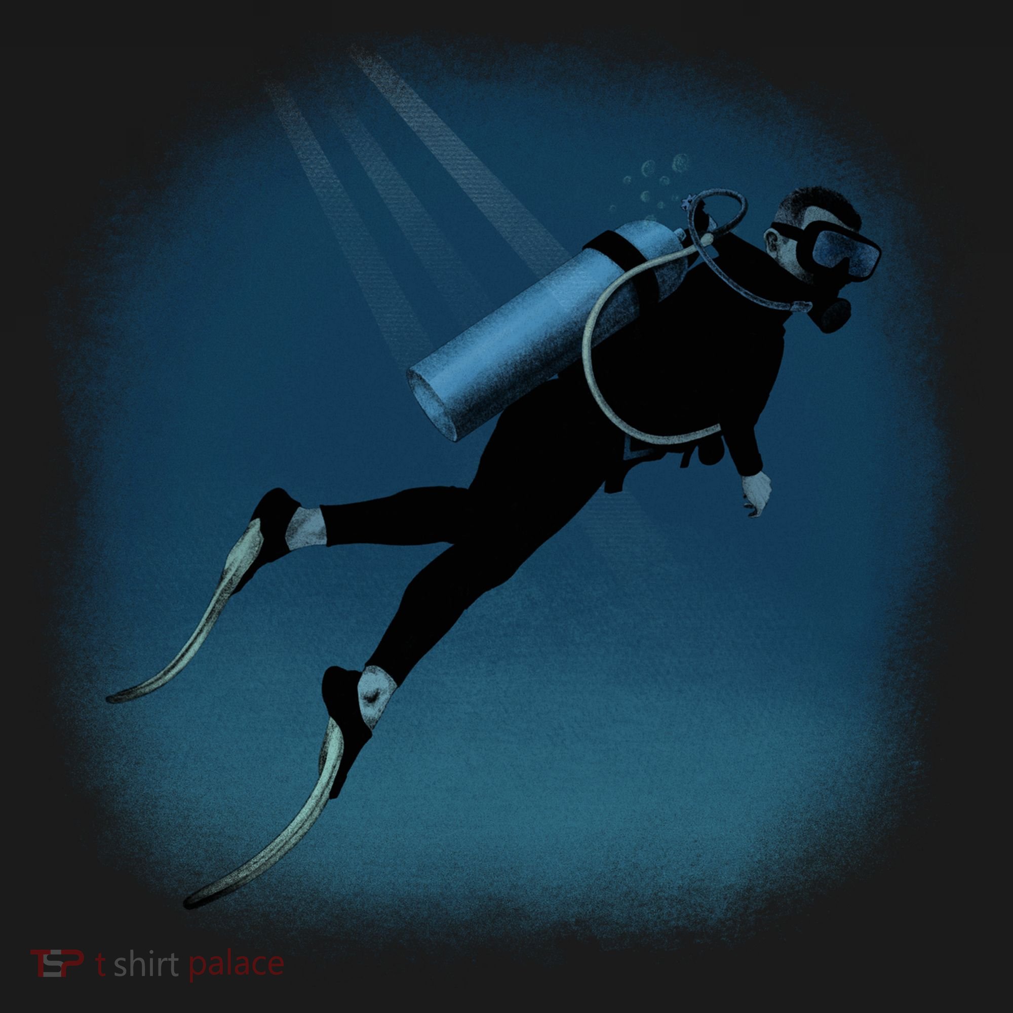 Scuba Diving Illustration Ornament