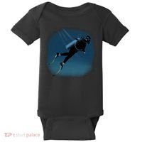 Scuba Diving Illustration Baby Bodysuit thumb 0