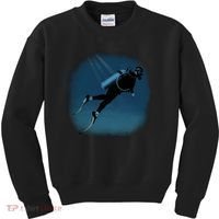 Scuba Diving Illustration Kids Sweatshirt thumb 0