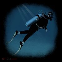 Scuba Diving Illustration Kids Sweatshirt thumb 2