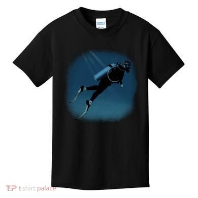 Scuba Diving Illustration Kids T-Shirt