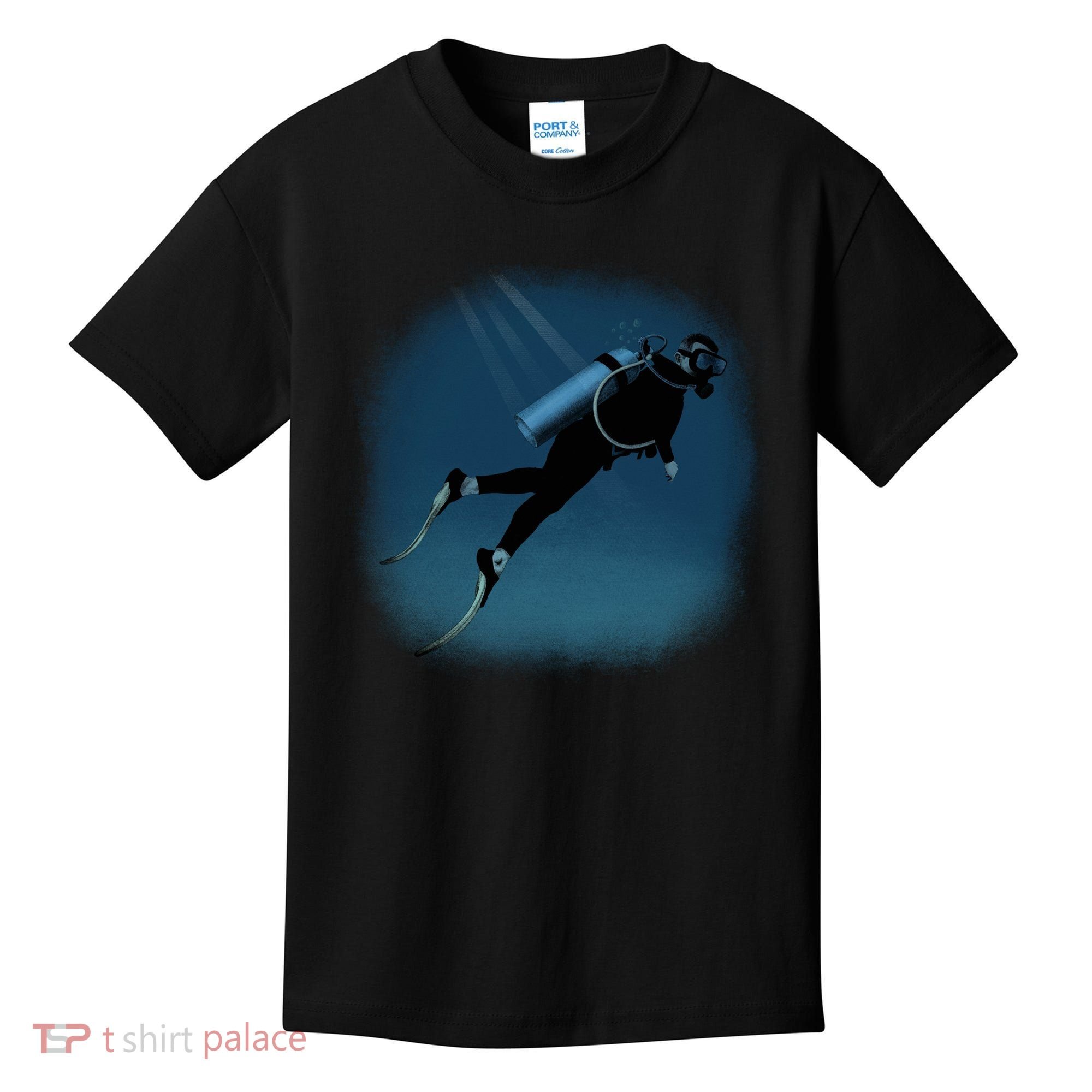 Scuba Diving Illustration Kids T-Shirt