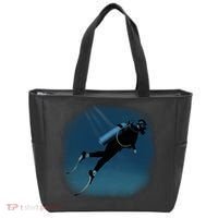Scuba Diving Illustration Tote Bag thumb 0
