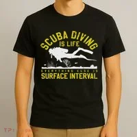 Scuba Diving Is Life Everything Else Is Surface Interval T-Shirt thumb 3
