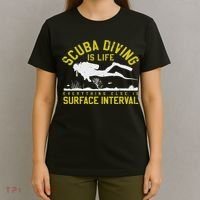 Scuba Diving Is Life Everything Else Is Surface Interval T-Shirt thumb 4